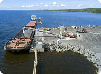Перегрузка сыпучих грузов в портах